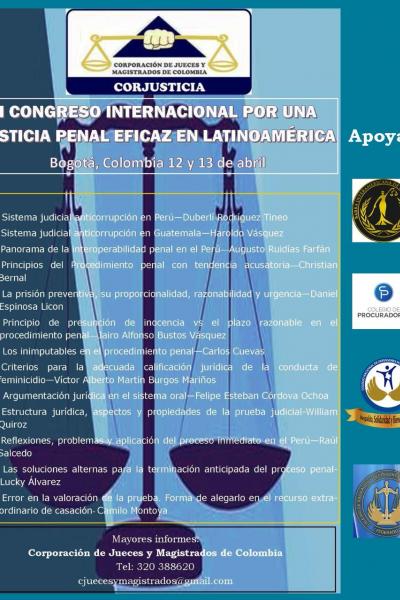 I Congreso Internacional Por Una Justicia Penal Eficaz en latinoamérica